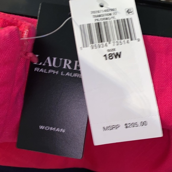 Ralph Lauren Black Label Women’s Ombre Linen Midi Skirt, Size 18W, NEW - Picture 3 of 4